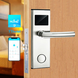 ステンレス鋼スマート電子ドアロックホテルTT Hotel TTLOCK APP & 13.56Mhz ICキーレスホテルカードロックキーロック付き - Product Image 1