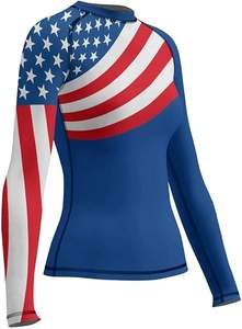 T-shirt de protection contre les éruptions cutanées respirant pour femmes adultes, manches longues, protection UV, séchage rapide, pour la natation, le surf, le yoga, le fitness, haut de sport, vêtements de sport actifs - Product Image 4