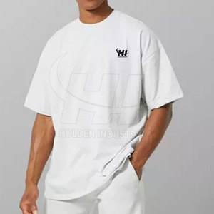 T-shirt surdimensionné léger fabriqué au Pakistan, faible MOQ, couleur personnalisable - Product Image 4
