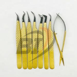 Pince à épiler professionnelle en acier inoxydable coloré sur mesure, à pointe fine, avec prise ferme, de haute qualité et durable pour cils - Product Image 3