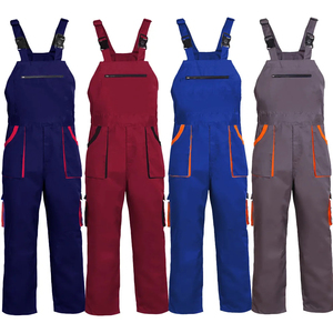 Salopette de travail à logo personnalisé combinaison de vêtements de travail uniforme vêtements de sécurité combinaison pantalon à bretelles - Product Image 3