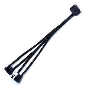 Vollkupfer PVC PC Lüfter-Splitter-Hub SATA 3PIN/4PIN 30cm 24AWG Kabel für Gaming-PCs, Automobile und Motorräder - Product Image 5
