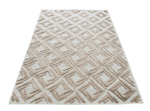 Tapis d'intérieur en bambou à motifs floraux abstraits inspirés de la nature, à poils plats, brodés, faits à la main, antidérapants, réduisant le bruit - Product Image 3