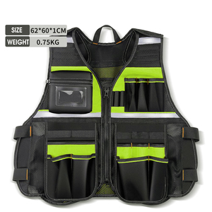 Công cụ <span class=keywords><strong>vest</strong></span> với túi khoan điện & túi dây kéo, kích thước điều chỉnh <span class=keywords><strong>vest</strong></span> với nhiều túi, lưới làm mát - Product Image 3