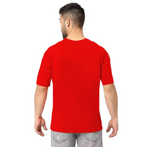 High Quality 100% Cotton <b>Men's</b> Oversized T-Shirt Lightweight Plain Knitted Loose Fit - Product Image 6