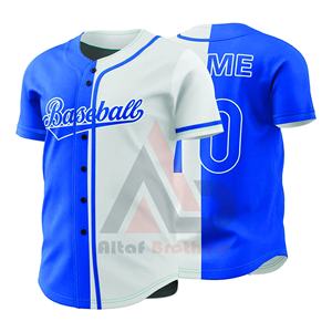 Maillots de baseball personnalisés avec surpiqûres, haute qualité, vente en gros, uniformes de softball pour adultes, taille plus, respirant, séchage rapide - Product Image 3