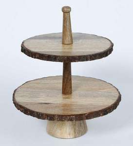 High Quality Home decor Wood <b>Cake</b> <b>Stand</b> Serving Plate Platter Holder Dessert Display With <b>Dome</b> <b>Cake</b> display At Best Price - Product Image 1