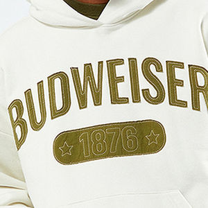 Sweat à capuche surdimensionné en coton épais unisexe avec logo brodé personnalisé et impression 3D Pull d'hiver pour hommes et femmes - Product Image 6