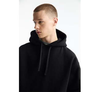 Sweat-shirts à capuche pour hommes sur mesure de haute qualité 400 GSM, 100% coton, poids lourd, surdimensionnés pour impression en relief - Product Image 4