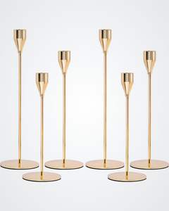 Candelabro Moderno de Metal de Alta Calidad, Ecológico, Hecho a Mano en Oro Exclusivo, Diseño Personalizable, para el Hogar, Cumpleaños, Pascua - Product Image 3