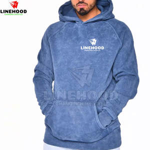 Sweat à capuche en molleton délavé pour homme, haute qualité, 100% coton, respirant, séchage rapide, style streetwear pour l'hiver, sweats personnalisés - Product Image 1