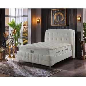 Matelas orthopédique double face en laine véritable respirante avec surmatelas, fibres thermobondées, mousse haute densité, ressorts ensachés durables, taille King - Product Image 3