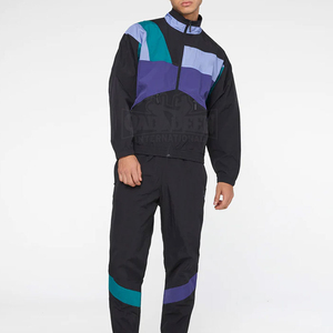 OEM/ODM Logo personnalisé coupe-vent léger pour femmes Survêtement 2 pièces en nylon coupe-vent fermeture éclair à capuche et pantalon de survêtement ensemble - Product Image 3