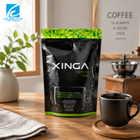 Emballage personnalisé pour café, sachet refermable à fermeture éclair, Mylar résistant à l'humidité pour café instantané, vente en gros personnalisée