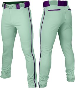 Pantalons de baseball d'équipe personnalisés pour les tournois, vêtements de sport respirants à séchage rapide avec passepoil, pantalons de sport pour hommes adultes - Product Image 2