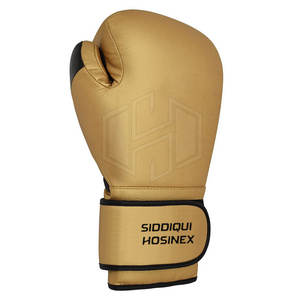 Nuevos guantes de boxeo de entrenamiento de cuero PU de alta calidad, diseño personalizado, que absorbe la humedad, ligero, respetuoso con el medio ambiente, gancho ajustable - Product Image 5