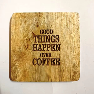 Promotional Personalized Custom Wooden Bamboo Cut Engraving <b>coaster</b> <b>Placemats</b> - Product Image 1