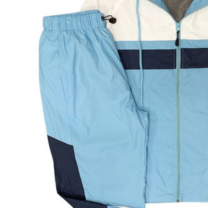 Ropa deportiva con logotipo personalizado, cortavientos ligero de poliéster para verano, conjunto de pantalones cortos de chándal vintage, chaqueta cortavientos recortada. - Product Image 3