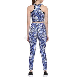 ชุดโยคะระเหิดสำหรับผู้หญิงทันสมัยเหมาะสำหรับการออกกำลังกายหรือชุดลำลองที่มีดีไซน์พิมพ์ลายเต็มตัว - Product Image 4