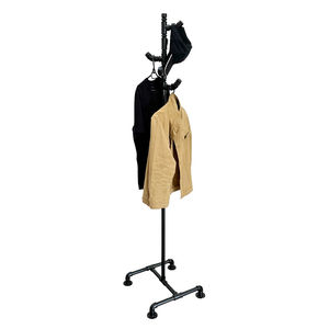 GQA68033 Porte-vêtements double niveau en acier sur pied pour armoire et cuisine, idéal pour sacs et chaussures - Product Image 1