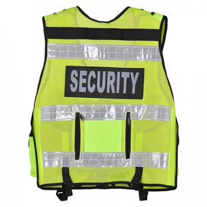 Venta al por mayor de chaleco de seguridad de alta visibilidad con cremallera logotipo personalizado ropa de trabajo de seguridad Chaleco de trabajo - Product Image 2