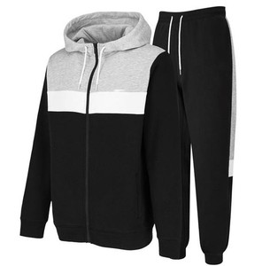 2025 bonne qualité pleine fermeture éclair vêtements de sport vêtements de Fitness hommes survêtement respirant couleur unie manches longues hommes survêtement - Product Image 2