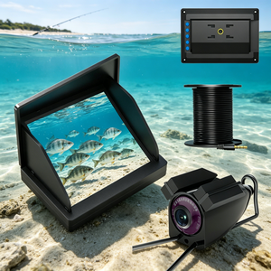 เครื่องหาปลาขนาด 5 นิ้ว ความสว่าง 2500NIT ความละเอียด 800*480 กล้องใต้น้ำกันน้ำ IPX68 สำหรับตกปลา อุปกรณ์หาปลาใช้งานได้ 10 ชั่วโมง - Product Image 1