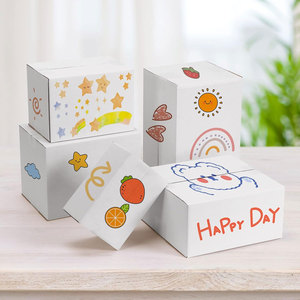 Cajas de envío pequeñas Cajas de cartón corrugado blanco Embalaje para pequeñas empresas Soluciones de almacenamiento en movimiento para correo Ligero - Product Image 3