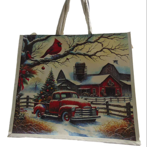 Bolsa de Mensajero Diaria Ecológica Geométrica de Lona de Algodón Laminada Vintage de Gran Capacidad de 8 oz con Estampado Personalizado - Product Image 2