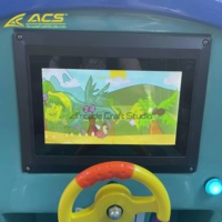 ACS Commercial Mini train à monnayeur en acier inoxydable pour enfants, machine à balançoire pour airelle intérieure, vente au détail
