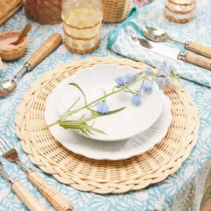 จานหวายสไตล์ดอกไม้ รุ่นคลาสสิก เป็นมิตรกับสิ่งแวดล้อม ต้นกำเนิดจากเวียดนาม ปลอดภัยต่อสิ่งแวดล้อม เหมาะสำหรับตกแต่งในช่วงวันหยุด - Product Image 4