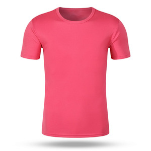 OEM Custom Design Short-sleeved <b>Polyester</b> <b>T</b> <b>Shirt</b> Quick-drying Round Neck Solid Color Knitted Printed Wholesale Men's <b>T</b>-<b>shirts</b> - Product Image 5