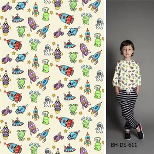 Venta al por mayor de tela de césped 30s transpirable popelina rayón floral serie tela impresa digital para vestido - Product Image 2