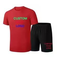 Conjunto de pantalones cortos de sublimación hechos a medida unisex, pantalones cortos transpirables de verano con patrón sólido, conjuntos de camisa para hombre, conjunto de pantalones cortos de sublimación - Product Image 2