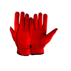 Nuevos guantes de conductor de cuero de seguridad con puntas de los dedos reforzadas Guantes de trabajo de cuero clásicos compatibles con pantalla táctil para hombres - Product Image 3