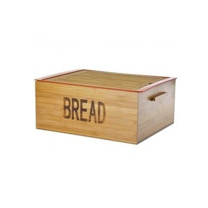 Boîte à pain compacte en bois avec un intérieur généreux, couvercle supérieur lisse, construction robuste, idéale pour conserver le pain frais quotidien en toute sécurité - Product Image 4