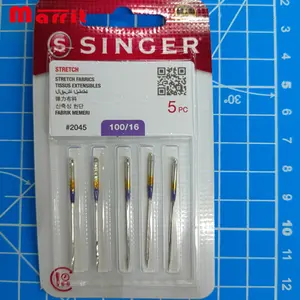 2045 PARA AGUJAS PARA MÁQUINA DE COSER SINGER TAMAÑO 100/16