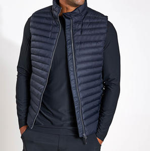 Gilet matelassé léger pour homme, veste sans manches, gilet rembourré, hiver, extérieur, chaud, mode décontractée, vêtements de travail, coupe-vent, coton - Product Image 1
