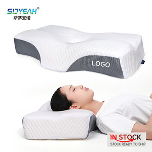 Ortho pä disches Kissen Gebogene Wirbel Nackens ch merzen Linderung <span class=keywords><strong>B</strong></span>-Form Gebärmutter hals kontur Anti Schnarch Schlaf bett Memory Foam Kissen - Product Image 2
