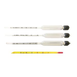 AEK-Tech Kit d'hydromètres à alcool en plastique 3 pièces avec thermomètre 040-70100, plage de mesure, compensation de température, boîte en bois pour - Product Image 3