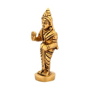SHUBHAM laiton Sita Maa Murti idole Statue Sculpture Sita Maa Festival cadeaux décor à la maison hauteur 3 pouces couleur or taille petit - Product Image 2