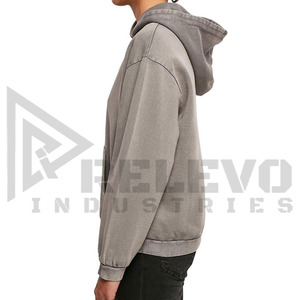Sudadera con Capucha Extra Grande y Estilo Casual para Hombre, 100% Algodón Felpa, Lavado Ácido, con Servicio OEM - Product Image 2