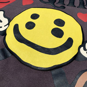 3D Puff Print Hoodie Fabricante Sudaderas con capucha personalizadas Puff Print Alta calidad OEM Sudaderas con capucha de alta calidad - Product Image 5