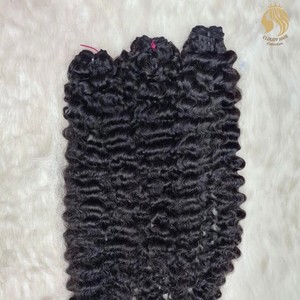 Cheveux birmans bouclés | Cheveux birmans bouclés Offre Spéciale cheveux bruts | Perruques de cheveux humains non traités extensions de cheveux sans colle fournisseur de cheveux bruts - Product Image 1