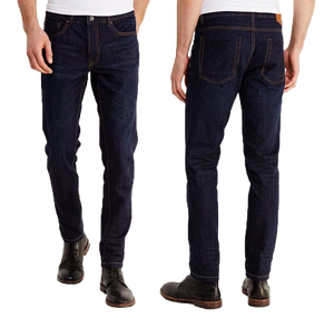 New Design <b>Men's</b> Denim <b>Jeans</b> Custom Logo & Design Mid <b>Rise</b> Slim Fit Streetwear Hip Hop Solid Washed Casual Pants - Product Image 5