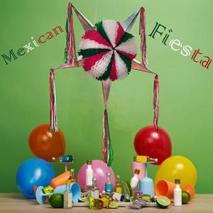 Décoration de fête du Jour de l'Indépendance mexicaine, piñata grande verte, blanche et rouge, étoile à 5 branches pliable, piñata Fiesta Mexicana - Product Image 5