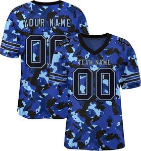 Camisetas de fútbol personalizadas para clubes, diseño elegante de camuflaje con nombres de jugadores, impresión por sublimación, tela duradera para equipos y escuelas - Product Image 4