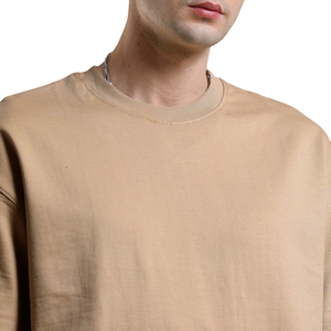 T-shirt Homme Premium 100% Coton Coupe Droite Épaules Tombantes Uni Luxe Léger Respirant Personnalisable avec Logo - Product Image 4