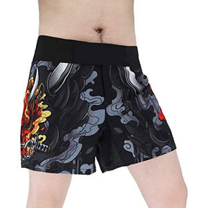 Shorts de combat MMA personnalisés de haute qualité, imprimés numériquement, 100% polyester, légers, respirants, durables, séchage rapide, compression - Product Image 6
