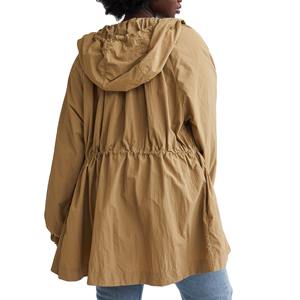 แจ็คเก็ตกันหนาวสำหรับผู้หญิง, แจ็คเก็ตเสื้อคลุมกันลมมีฮู้ด - Product Image 2